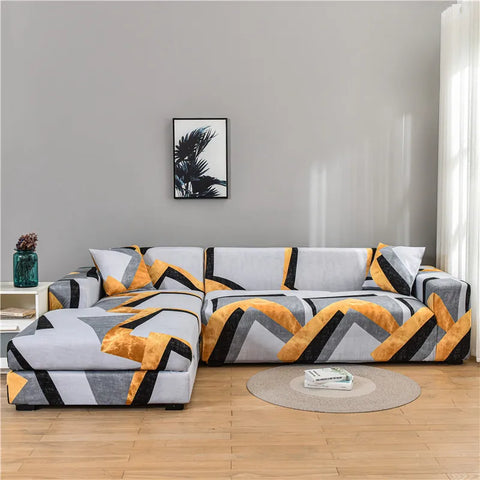 Elastic Slipcover Sofa Cover All-inclusive Slip-resistant Sectional Corner Couch