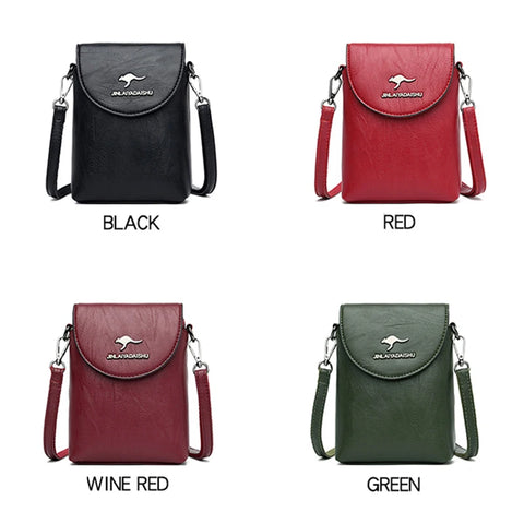 Fashion Small Shoulder Bag  Zipper Flap Famous Brand Soft Leather Crossbody