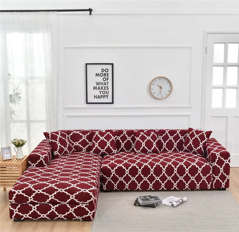 Elastic Slipcover Sofa Cover All-inclusive Slip-resistant Sectional Corner Couch