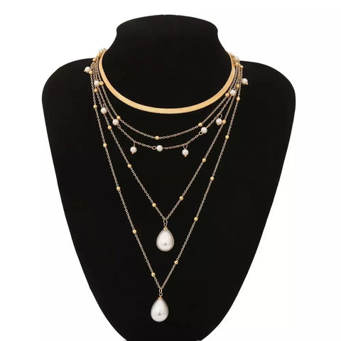 Necklace Pendant  Multilayer Chain Choker Necklace