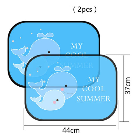 Car Side Window Sunshade Cartoon Patterned Auto Sun Shades Protector Foldable Car Cover for Baby Child Kids Car Styling