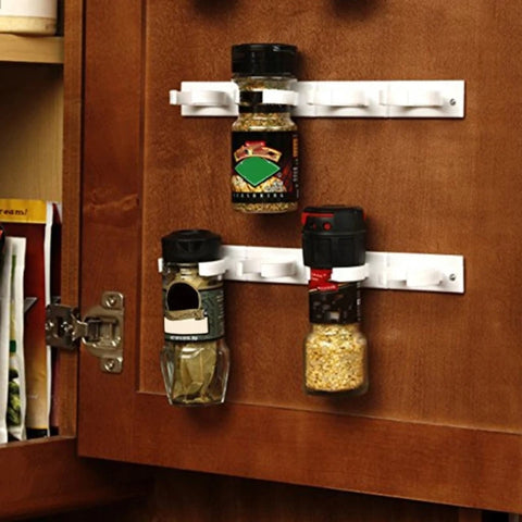 Spice Rack Wall Mount kitchen organizer and storage Clip items shelf accessories hanging Cabinet Door Hooks Jar Holder Tools