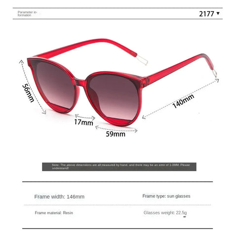 Sunglasses Fashion Brand Designer Female lenses Anti-Reflex UV400