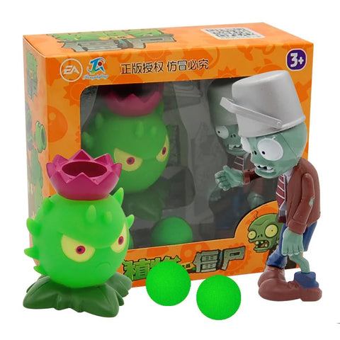 Novo jogo popular peashooter pvc figura de ação modelo brinquedos 10cm brinquedos