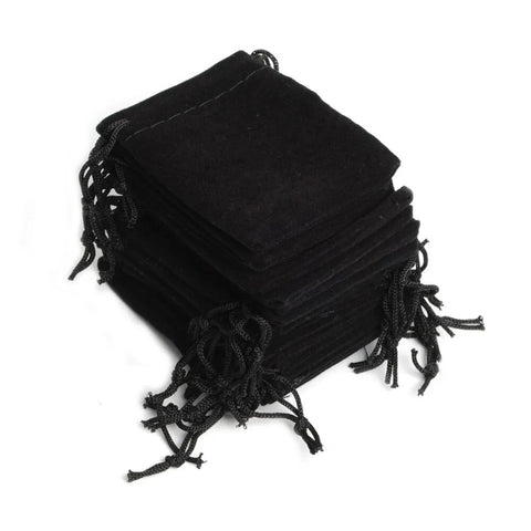 Bolsa de veludo com cordão 100 unidades