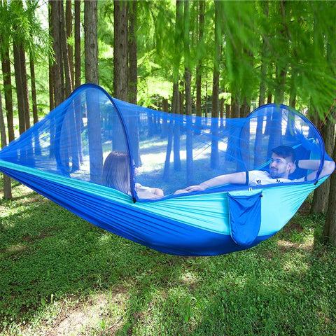 Camping Hammock with Mosquito Net Portable Outdoor Hammocks Swing Sleeping