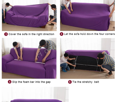 Elastic Slipcover Sofa Cover All-inclusive Slip-resistant Sectional Corner Couch