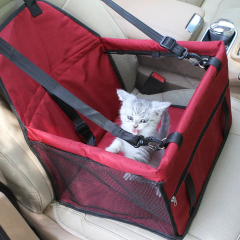 Pet Carrier Car Safe Seat Pad Waterproof Dog Bag Basket for Small Dog Puppy Cats