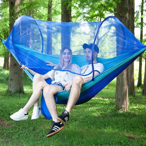 Camping Hammock with Mosquito Net Portable Outdoor Hammocks Swing Sleeping