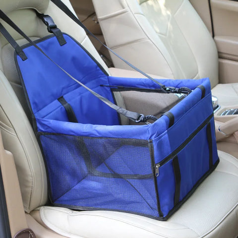 Bolsa para transportar mascotas, asiento seguro para el automóvil, impermeable, canasta para perros pequeños, cachorros y gatos