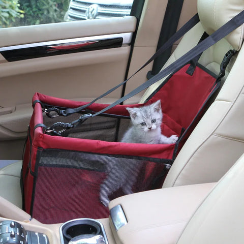 Pet Carrier Car Safe Seat Pad Waterproof Dog Bag Basket for Small Dog Puppy Cats