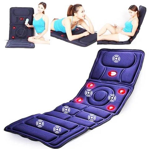Body Massager Far Infrared Massage Pads Fatigue Vibration Mattress Cushion Health Care