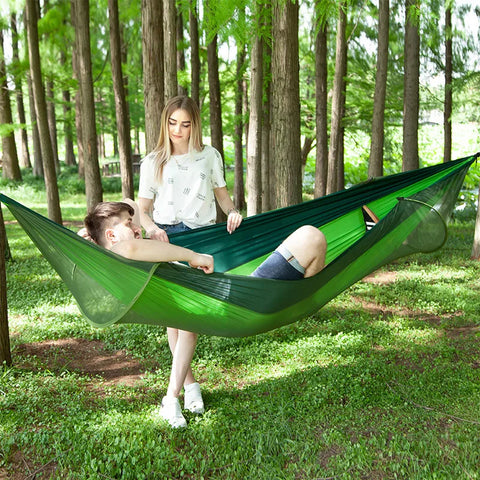 Camping Hammock with Mosquito Net Portable Outdoor Hammocks Swing Sleeping