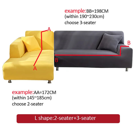 Elastic sofa cover set for living room sofa towel Slip-resistant - 1 seater 90X140cm-35.43X55.11in