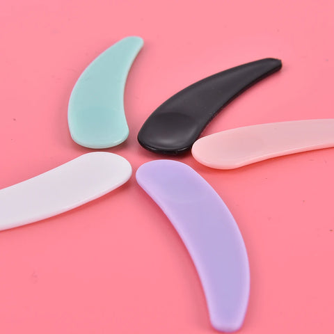 30 Mini Cosmetic Spatula Disposable Curved Scoop Makeup Mask Cream Spoon Eye Cream Stick Make Up Face Beauty Tool Kits