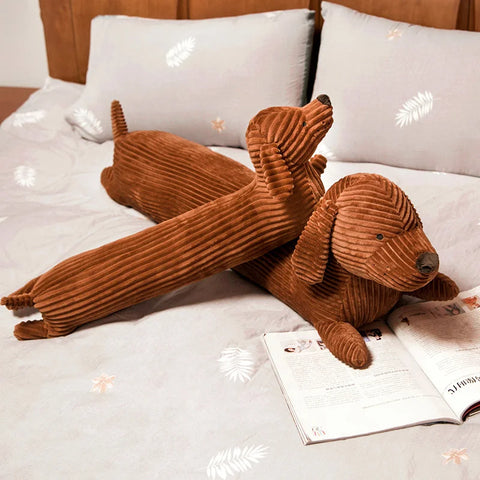 Dachshund Dog Shape Plush Pillow Lifelike Stuffed Throw Cushion Home Decoration  Pillow