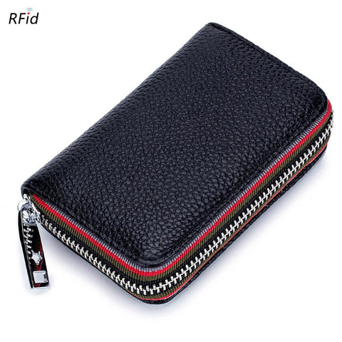 Unisex leather card wallet