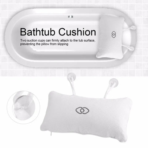 Comfort Neck Back Anti-slip Bathtub Pillow Spa Bath Bathtub