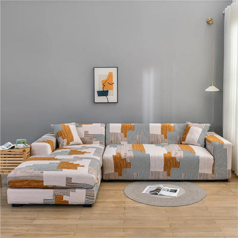 Elastic Slipcover Sofa Cover All-inclusive Slip-resistant Sectional Corner Couch