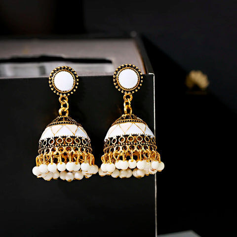 Unusual Earrings Indian Jewelry Bollywood Accessories Bells Pendant