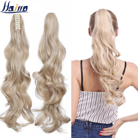 Hair Extension in Ponytail Whit Claw Clip  Curly Style Synthetic Wig