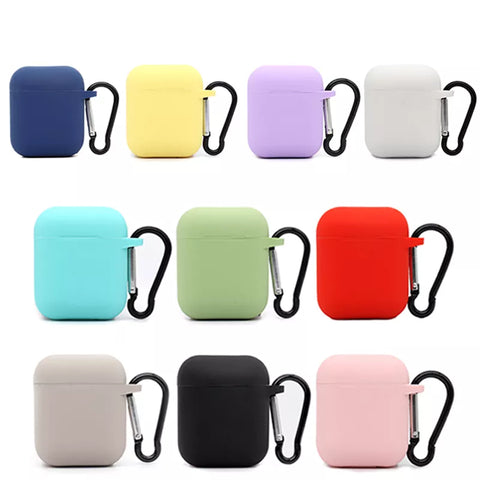 Capa protetora de silicone macio para Apple Air-Pods 1/2