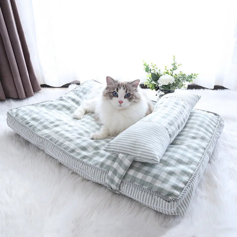 Cama para animais de estimação, espreguiçadeira macia, casa para cães e gatos, confortável, sofá de dormir, quente, canil, tapete, colchão para gatos, suprimentos para animais de estimação