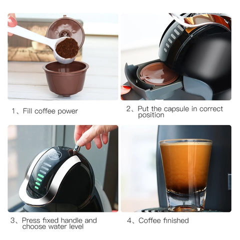 Filtro de cápsula de café reutilizável para máquina de café