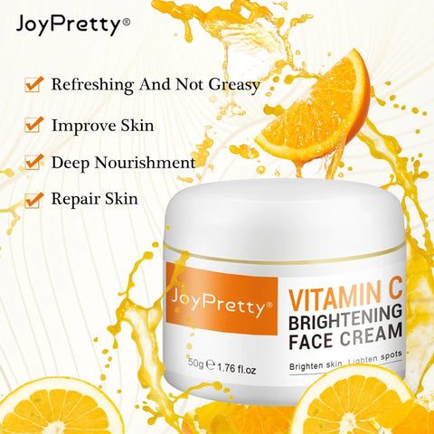 Face Cream Vitamin C Remove Dark Spots Whitening Face Care Moisturizing Anti-Aging Firming Skin Care Beauty Health