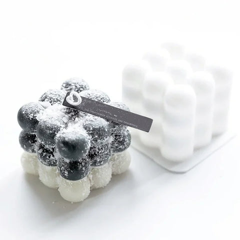 3D Square Candle Molds Soy Wax Silicone
