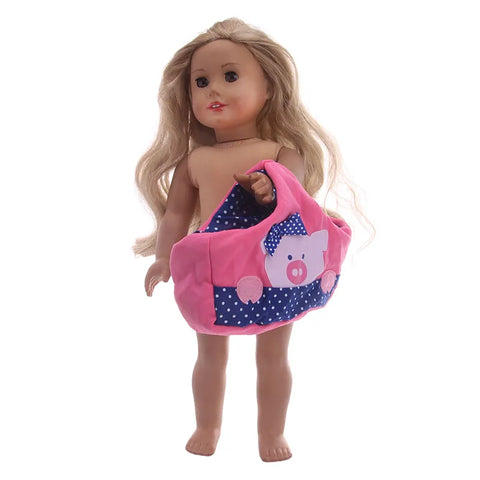 Toys - Baby Doll Diaper Bag with Feeding Accessories Set for Reborn Baby Doll 14 - 16 Inch&12-18 Inch Doll Mommy Bag with Accessories