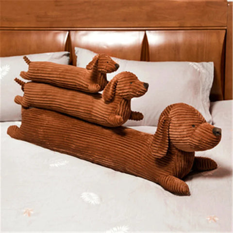 Dachshund Dog Shape Plush Pillow Lifelike Stuffed Throw Cushion Home Decoration  Pillow