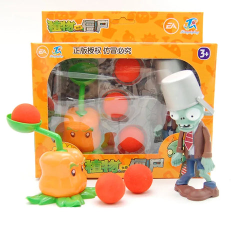 Novo jogo popular peashooter pvc figura de ação modelo brinquedos 10cm brinquedos