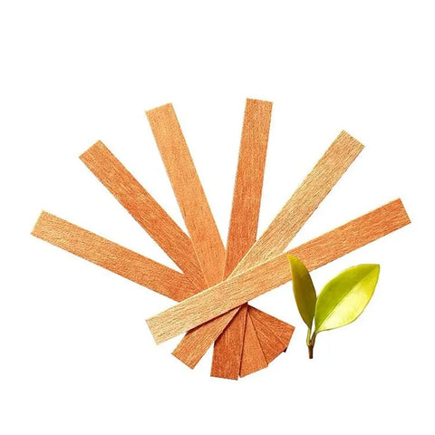20PCS Wooden Candles Wick with Sustainer Tab DIY Candle Making Supplies Soy Parffin Wax Wick for DIY candle material