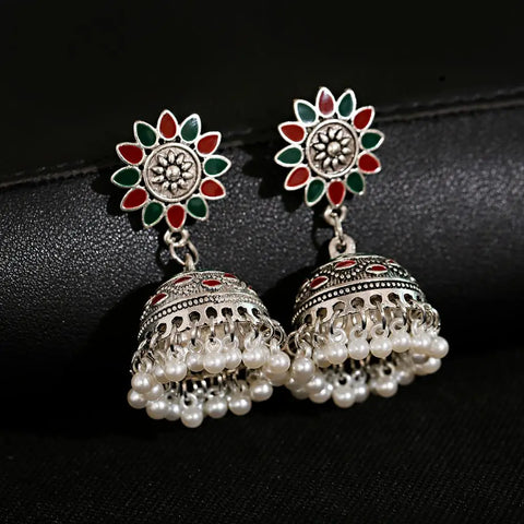 Unusual Earrings Indian Jewelry Bollywood Accessories Bells Pendant