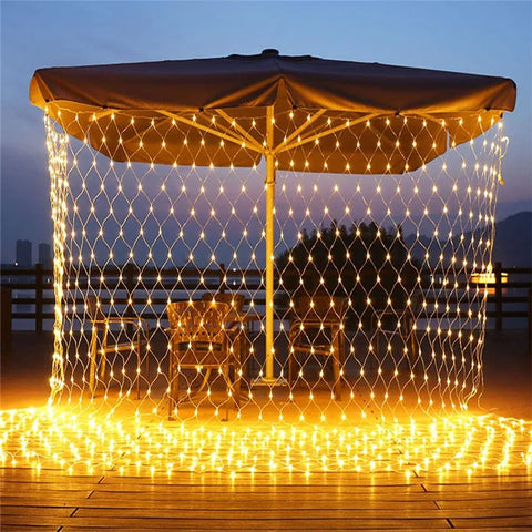 LED String Christmas Net Lights Garland Mesh Xmas Decoration