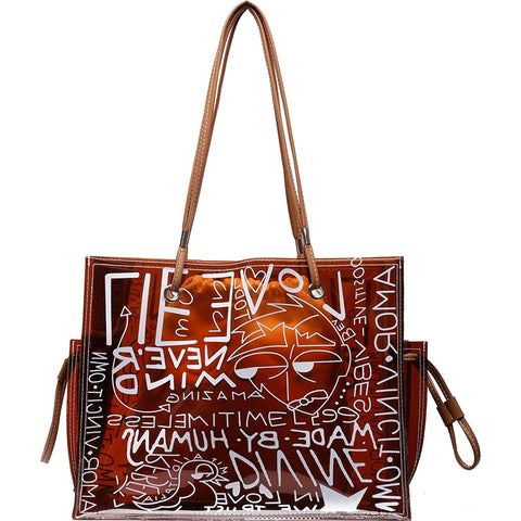 Transparent Fashion Winter All-Matching Large Jelly Bag