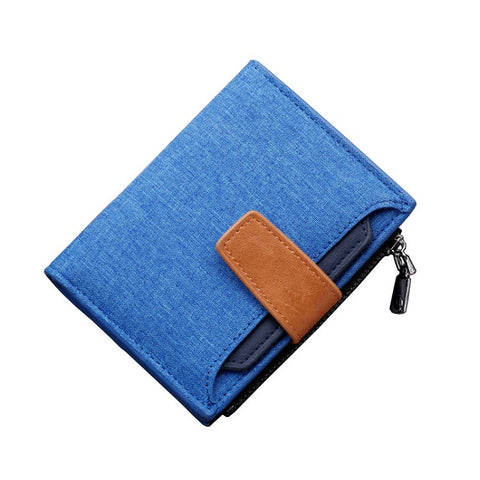Niche Canvas Young Men 'S Casual Retro Style Wallet