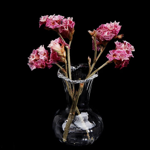 1:12 Casa de bonecas em miniatura vaso de flores bacia de vidro móveis brinquedos faça você mesmo