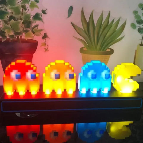 Lámparas de ambiente LED con luces nocturnas de presencia 3D coloridas