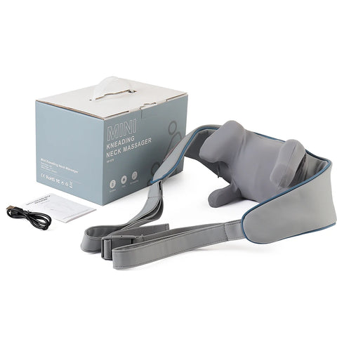 Massageador elétrico de pescoço e costas, sem fio, pescoço e ombros, travesseiro de massagem, trapézio, pescoço, cervical, costas, xale de massagem