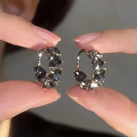 Pendientes de circonita para mujer, elegantes, exquisitos, ligeros, joyas de lujo