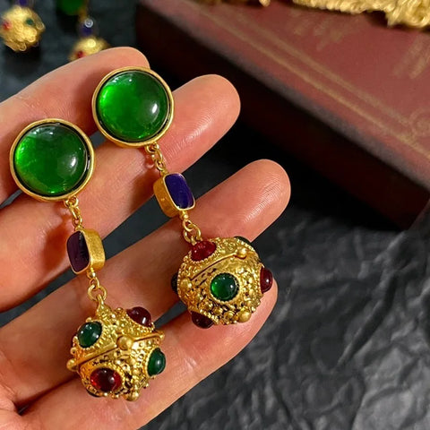 Luxury Jewelry Fashion Vintage Glazed Medieval for Women