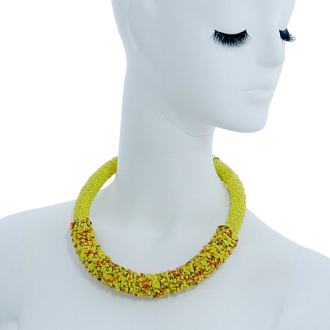 Chokers Necklace Handmade Small Beads Strands