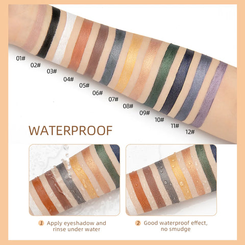 À prova dwaterproof água perolado sombra lápis vara duradoura brilho shimmer sombra de olho caneta delineador vara olhos ferramentas de maquiagem