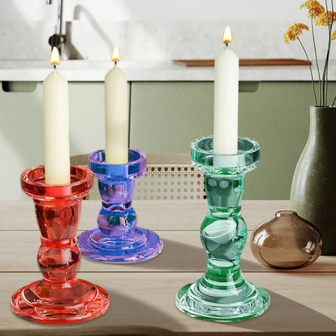 Multi Style Roman Columns Candlestick Silicone Mold Geometry Stripes Soap Resin Plaster