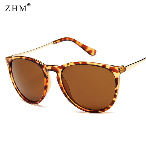 Brand Designer Sunglasses Man Retro Round