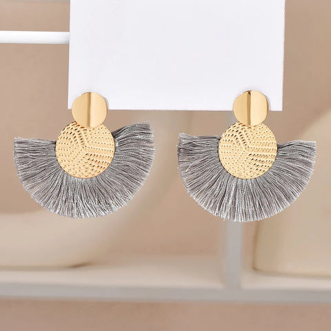 Colorful Fringe Earrings