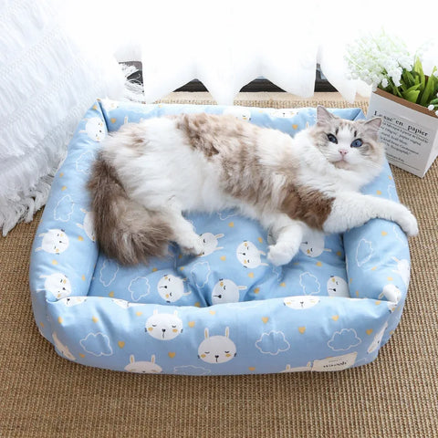 Cama de gato de pelúcia super macia, todas as estações, canil universal, pequeno, médio, almofada para animais de estimação, gato, nesk, cama de dormir, colchão quente para animais de estimação