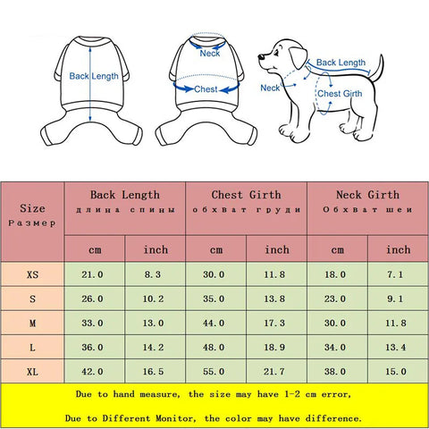 Roupas para cães à prova de vento